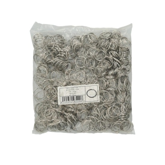 Anilla Llavero Niquelada 1,6x21x17 mm, (bolsa  500 unidades) al por Mayor | Almacén de Ferretería
