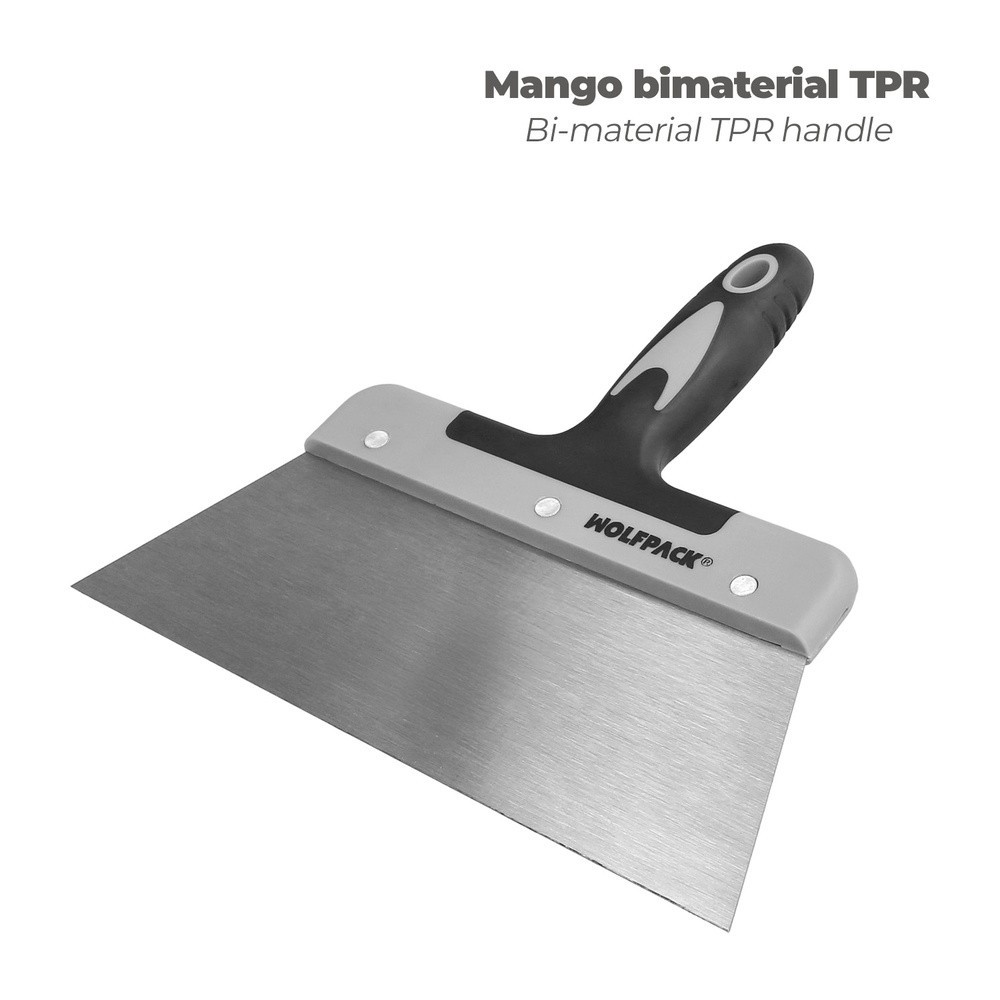 Espatula Acero 250 mm, Mango TPR al por Mayor | Almacén de Ferretería