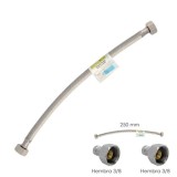 Latiguillo Flexible Acero Inoxidable Hembra 3/8 - Hembra 3/8 - 250mm al por Mayor | Almacén de Ferretería