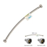 Latiguillo Flexible Acero Inoxidable Hembra 3/8 - Hembra 3/8 - 300mm al por Mayor | Almacén de Ferretería