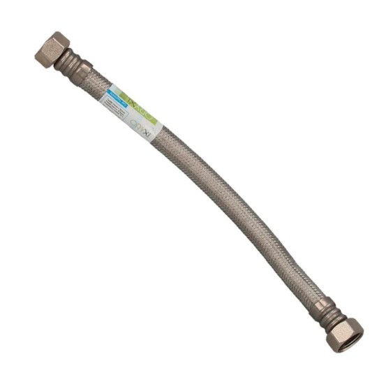 Latiguillo Flexible Reforzado Acero Inoxidable Termo Hembra 1/2" - Hembra 1/2" Longitud 400 mm al por Mayor | Almacén de Ferrete