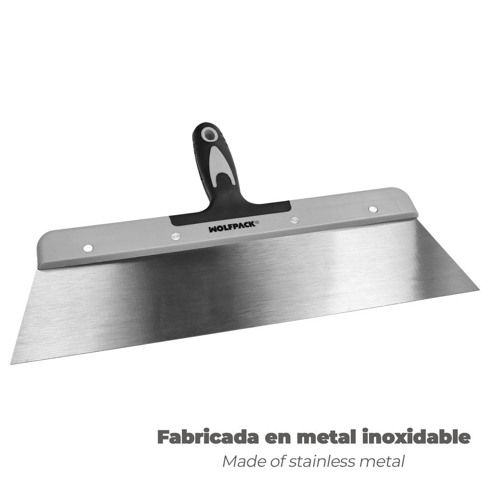 Espatula Acero 380 mm, Mango TPR al por Mayor | Almacén de Ferretería