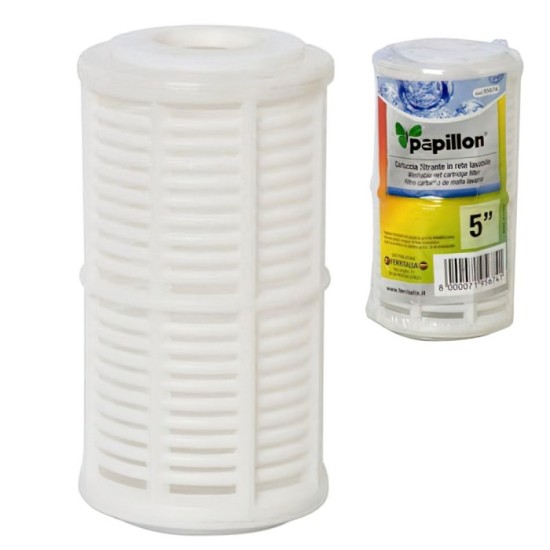 Cartucho Filtro Agua Malla Lavable    5" USO DOMESTICO al por Mayor | Almacén de Ferretería