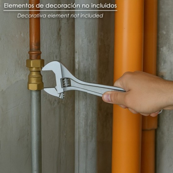 Llave Ajustable Plus Moleta 15" al por Mayor | Almacén de Ferretería