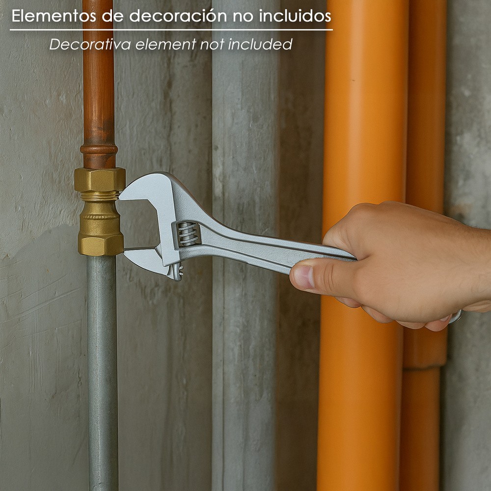 Llave Ajustable Plus Moleta 15" al por Mayor | Almacén de Ferretería