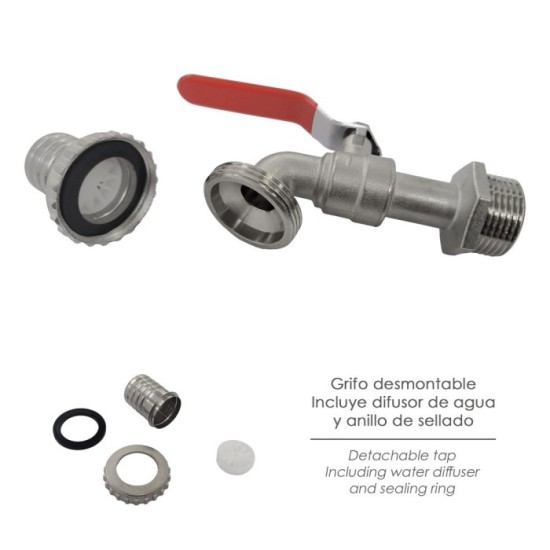 Grifo Jardín Esfera 1", Grifo Exterior Para Sistemas de Agua, al por Mayor | Almacén de Ferretería