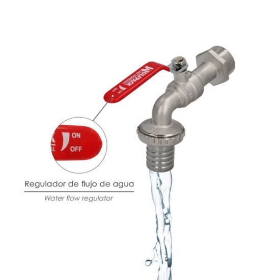 Grifo Jardín Esfera 1", Grifo Exterior Para Sistemas de Agua, al por Mayor | Almacén de Ferretería