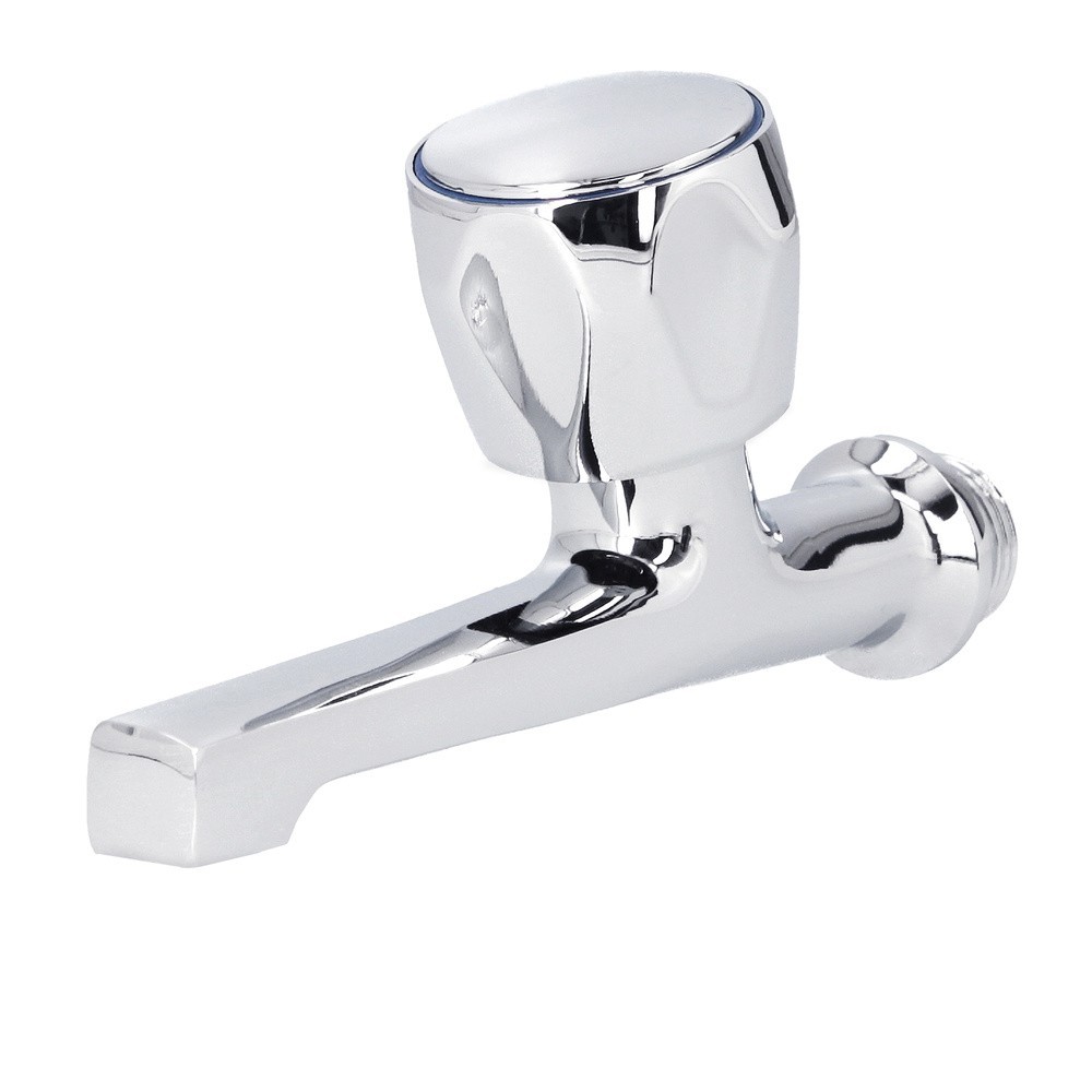 Grifo Fregadero 12 cm- 1/2" Cromo Volante Metal al por Mayor | Almacén de Ferretería