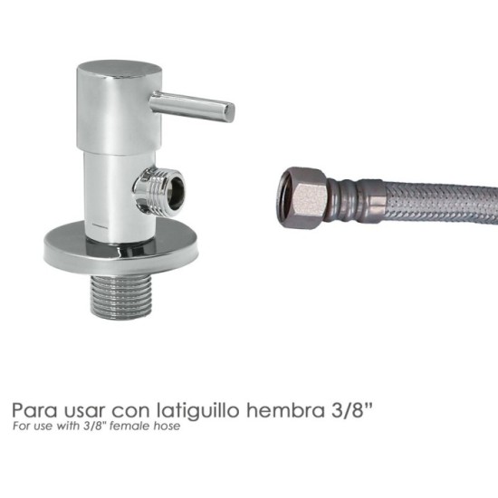 Llave De Escuadra Cerámica 1/2" - 3/8" al por Mayor | Almacén de Ferretería