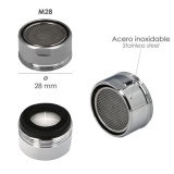 Atomizador Grifos / Monomando M28  (2 piezas) Filtro Aireador Grifo, Economizador de Agua, Difusor Grifo, Aireador Economizador 