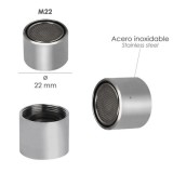 Atomizador Grifos / Monomando F22  (2 piezas) Filtro Aireador Grifo, Economizador de Agua, Difusor Grifo, Aireador Economizador 