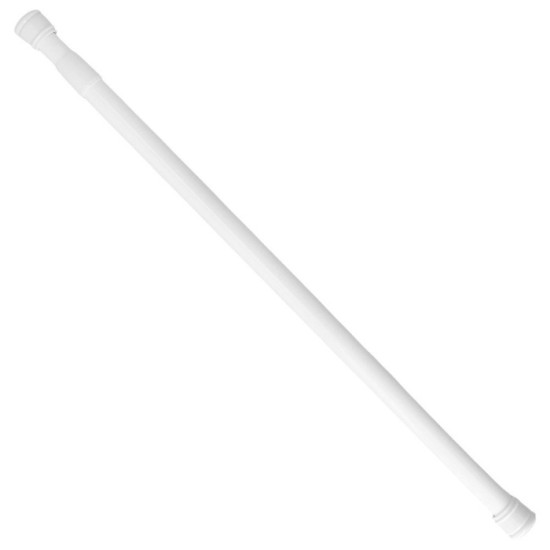 Barra Para  Cortina Ducha Extensible Aluminio Blanco 125 a 220 cm, al por Mayor | Almacén de Ferretería
