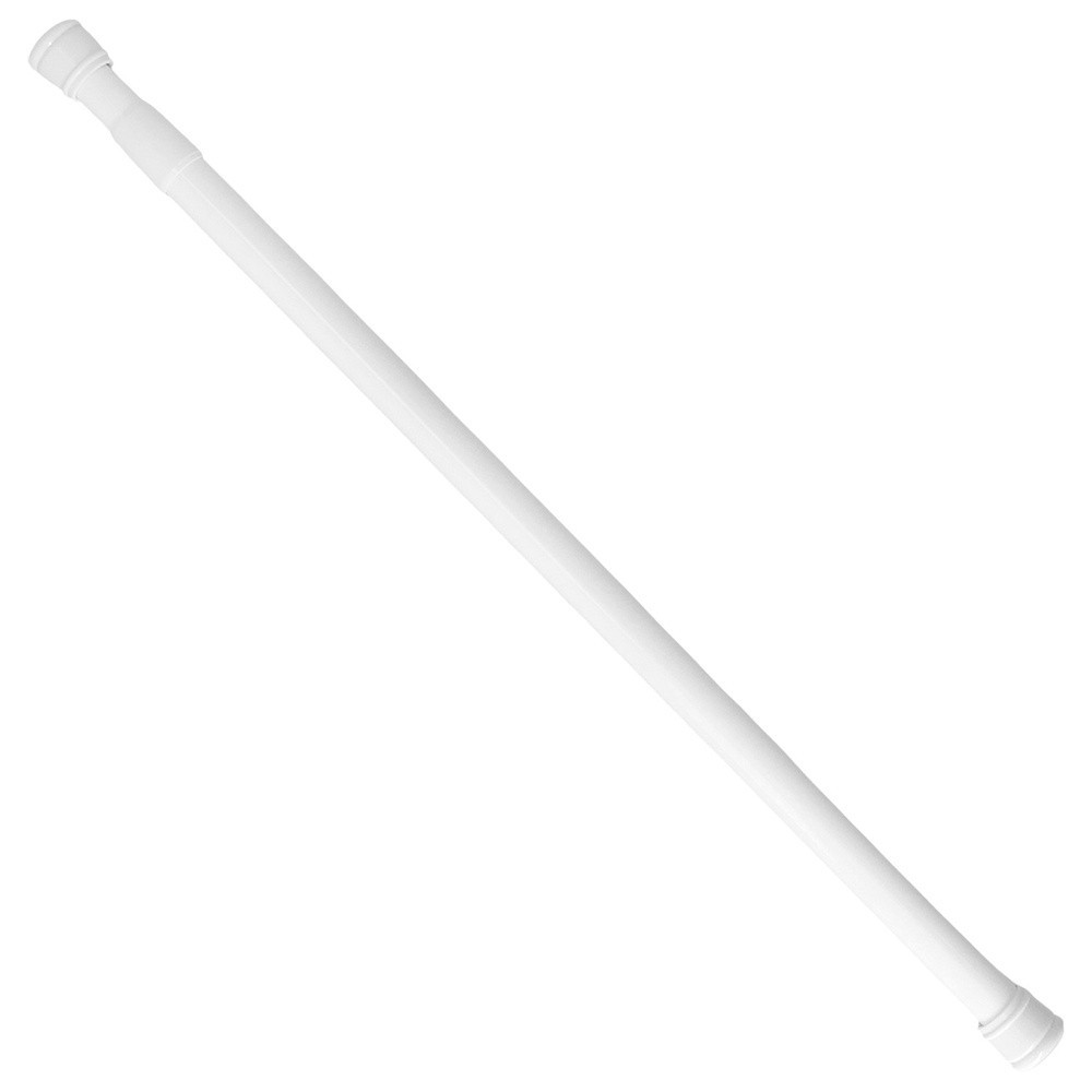 Barra Para  Cortina Ducha Extensible Aluminio Blanco 125 a 220 cm, al por Mayor | Almacén de Ferretería