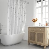 Cortina Ducha Gotas Gris 180x200 cm, Impermeable al por Mayor | Almacén de Ferretería