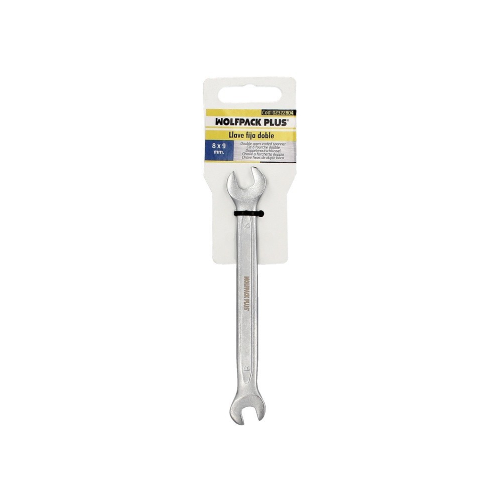 Llave Fija Plus Acero Cromo Vanadio 8x9 DIN 3110, Llaves Fijas Dobles al por Mayor | Almacén de Ferretería