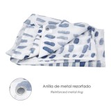 Cortina Ducha Matrix Azul 180x200 cm, Impermeable al por Mayor | Almacén de Ferretería