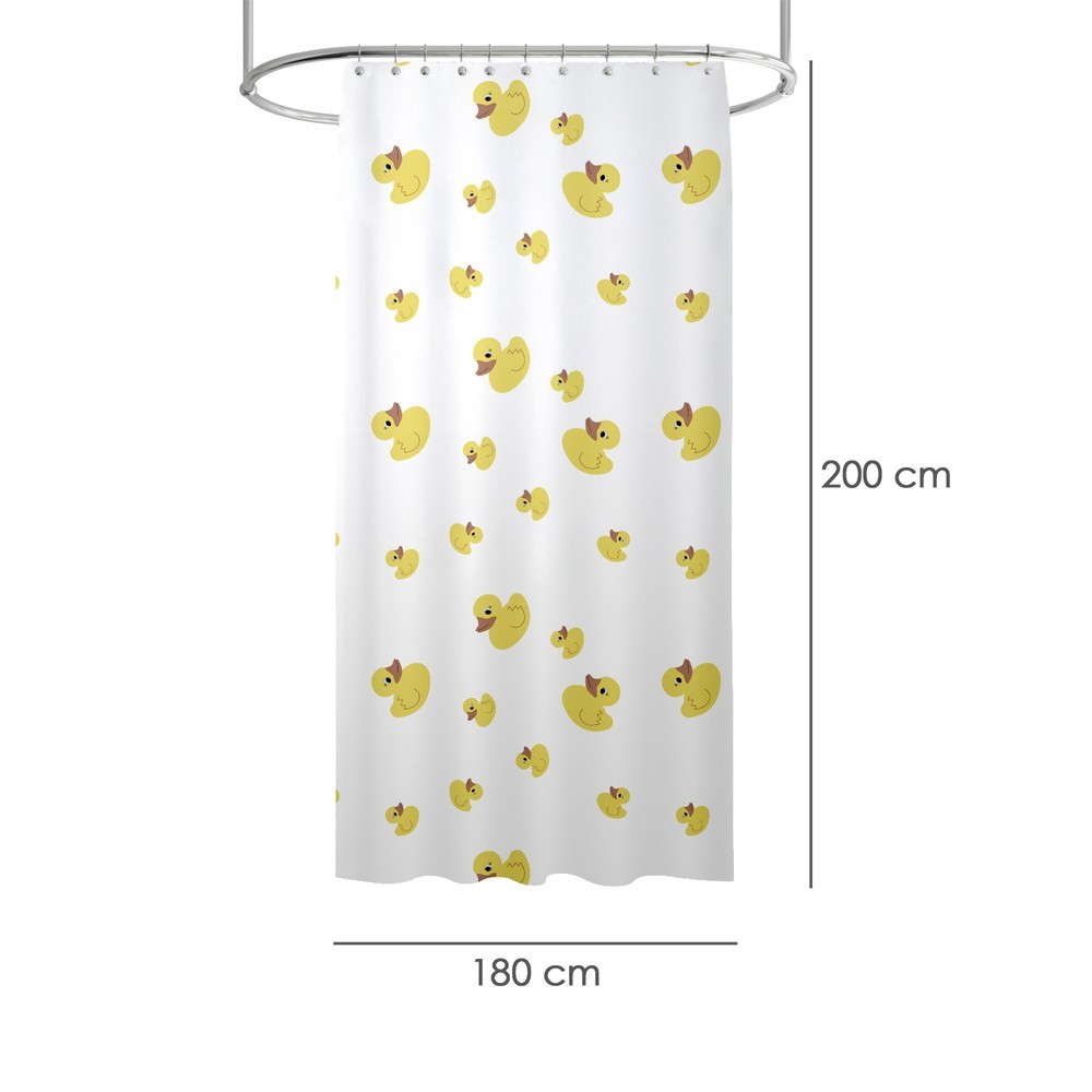 Cortina Ducha Patitos 180x200 cm, Impermeable al por Mayor | Almacén de Ferretería
