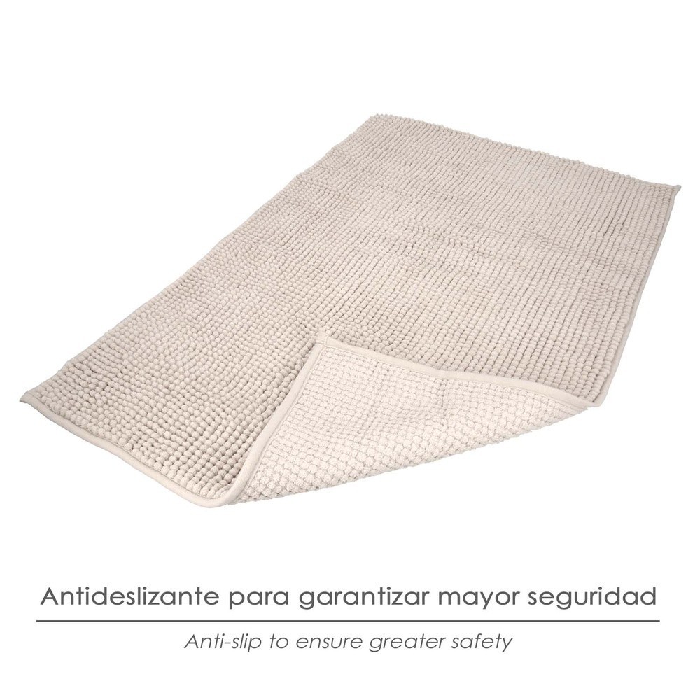 Alfombra Baño Poliéster Chenilla 50x80 cm, Marrón, al por Mayor | Almacén de Ferretería