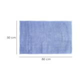 Alfombra Baño Poliéster Chenilla 50x80 cm, Azul, al por Mayor | Almacén de Ferretería