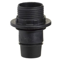 Portalamparas 4 A, E-14 Con Rosca + Arandela Negro