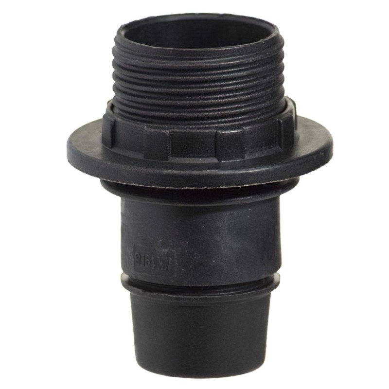 Portalamparas 4 A, E-14 Con Rosca + Arandela Negro