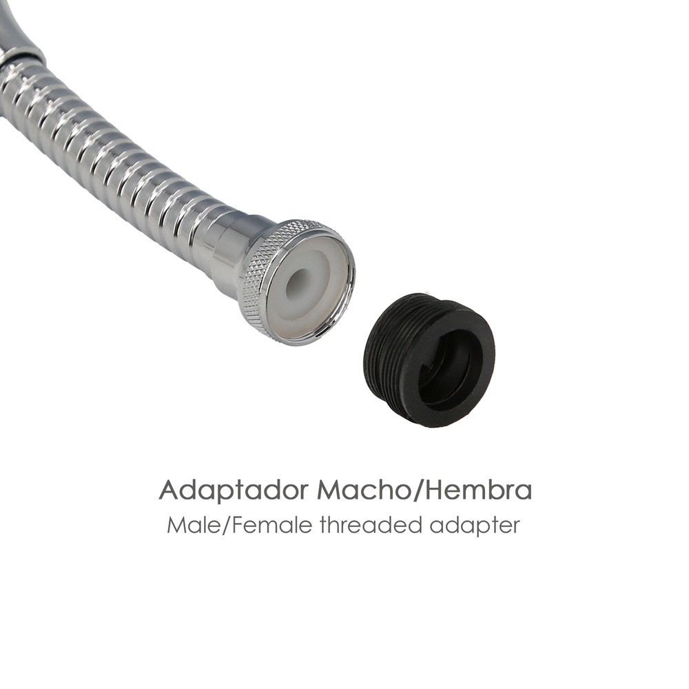 Atomizador  Economizador Metalico Flexible Con Adaptador Macho / Hembra al por Mayor | Almacén de Ferretería