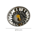 Tapon Valvula Cesta Para Fregadero Inoxidable Click Clack  Ø 8 cm, al por Mayor | Almacén de Ferretería