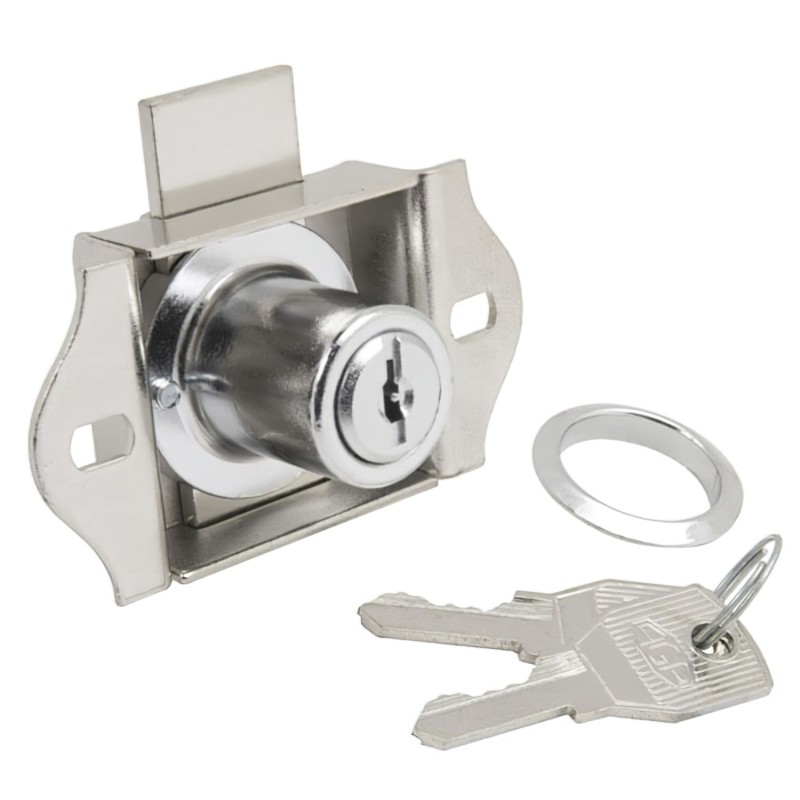 Cerradura Mueble Para Cajon 301/55 mm, Cromada