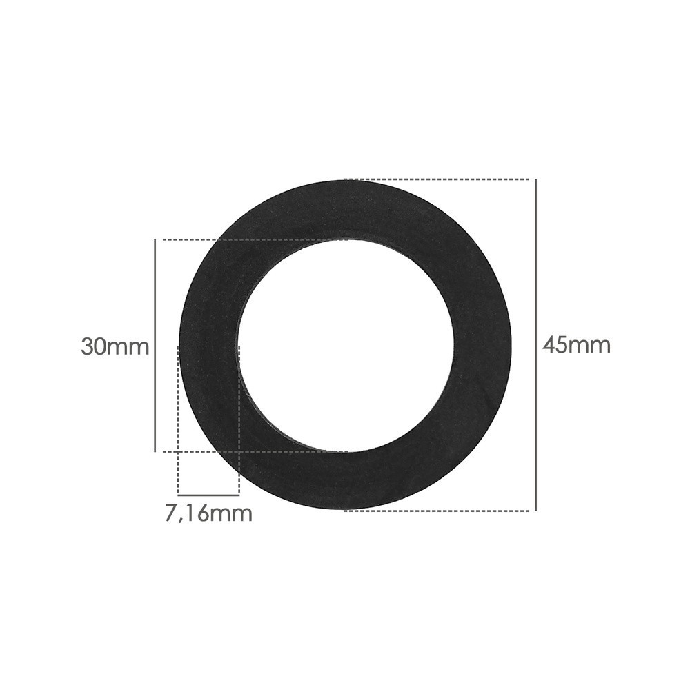 Junta Plana Ancha 1 1/2" 30 x 44,5 x 2,5 Mm Bolsa 100 Unidades al por Mayor | Almacén de Ferretería