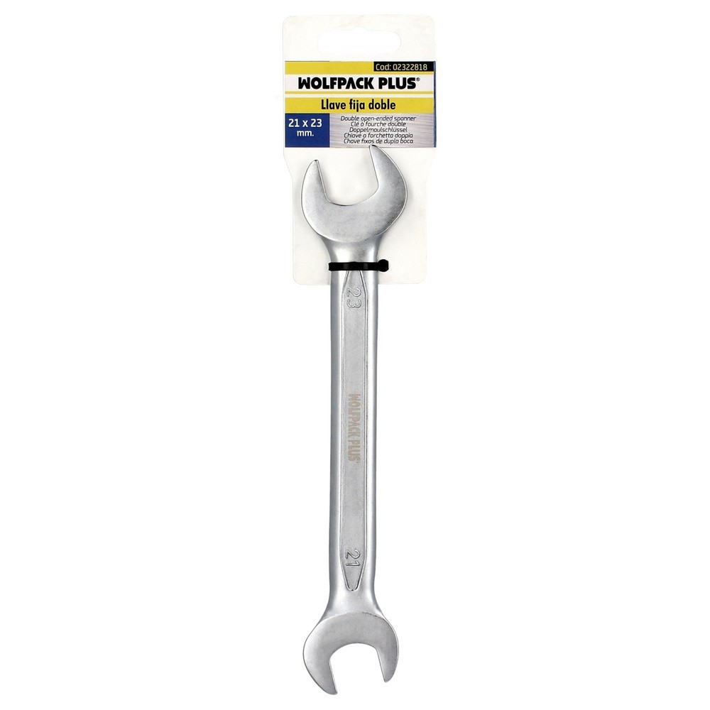 Llave Fija Plus Acero Cromo Vanadio 21x23 DIN 3110, Llaves Fijas Dobles al por Mayor | Almacén de Ferretería