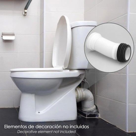 Manguito Inodoro Extensible T-118M Mini 350 mm, al por Mayor | Almacén de Ferretería