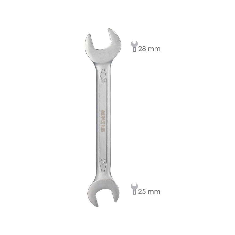 Llave Fija Plus Acero Cromo Vanadio 25x28 DIN 3110, Llaves Fijas Dobles al por Mayor | Almacén de Ferretería
