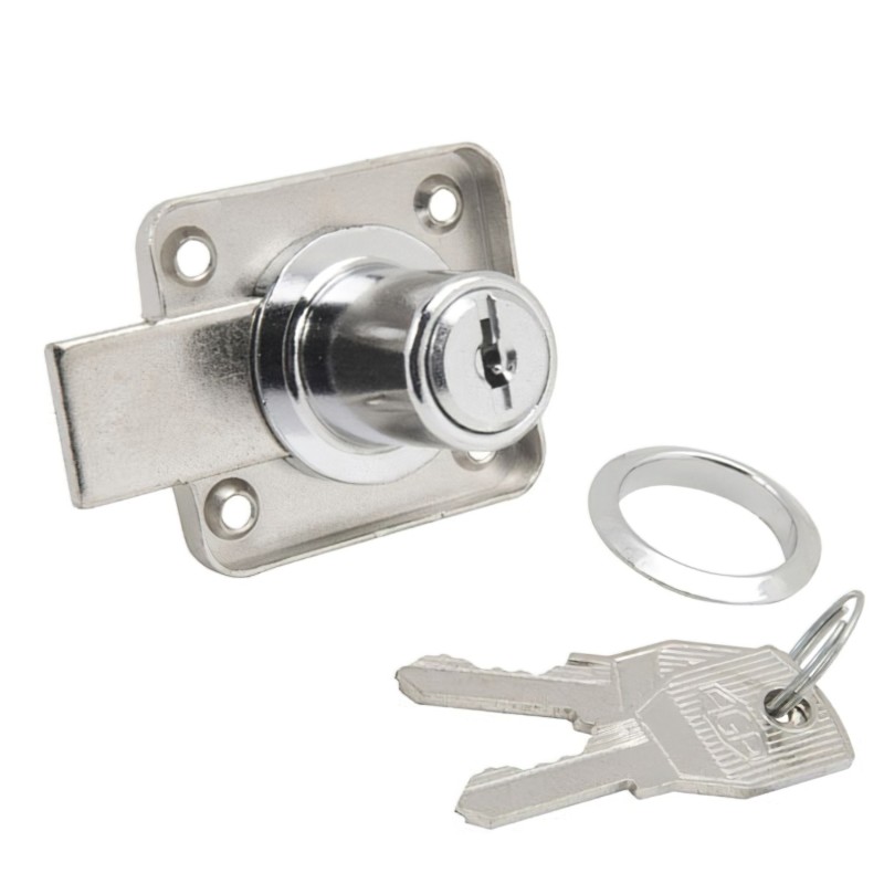 Cerradura Mueble Para Armario 362/25 mm, Cromado
