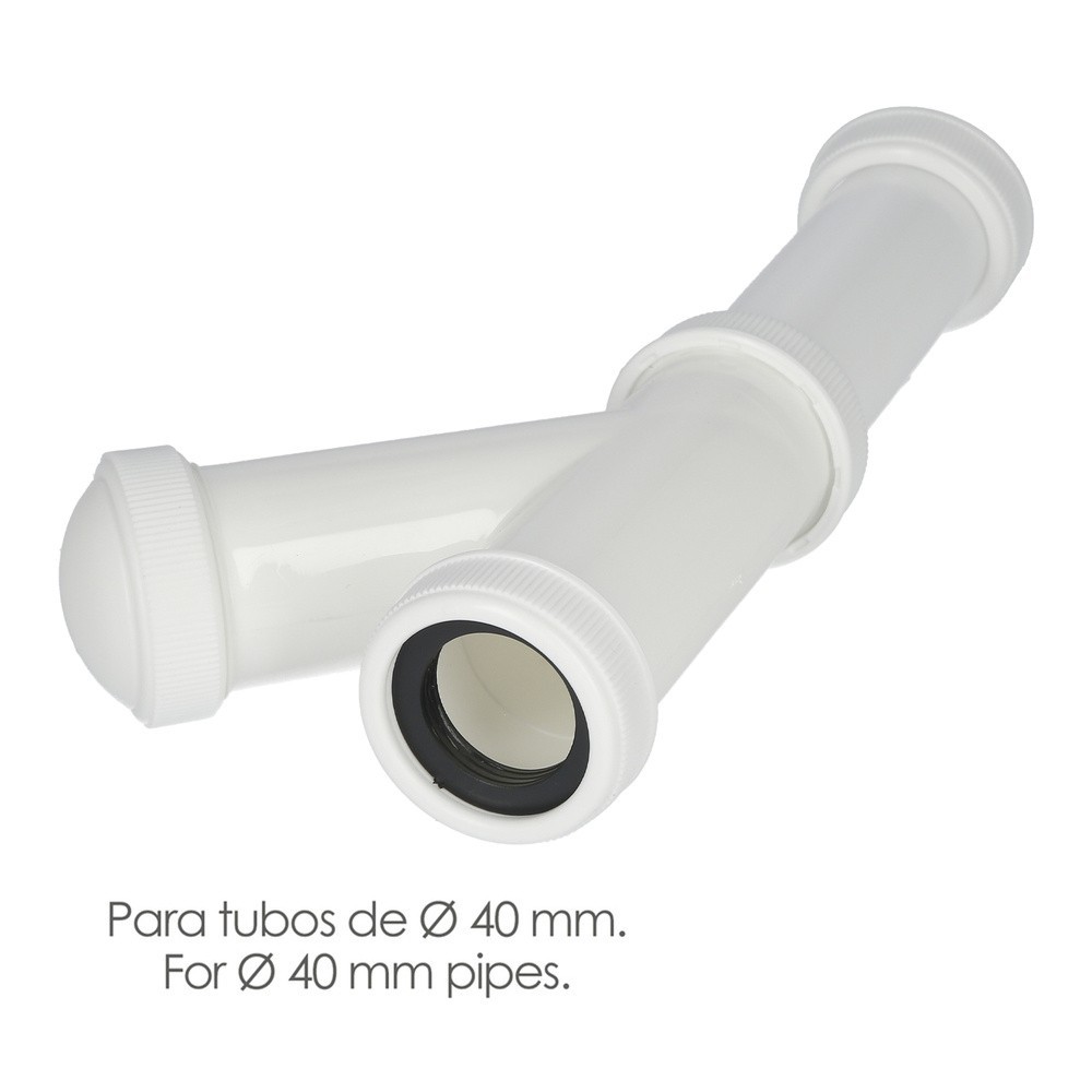 Sifon y Griega Extensible 1-1/2" Salida de Ø 40 mm, Tubo Liso al por Mayor | Almacén de Ferretería