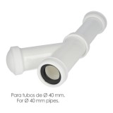 Sifon y Griega Extensible 1-1/2" Salida de Ø 40 mm, Tubo Liso al por Mayor | Almacén de Ferretería