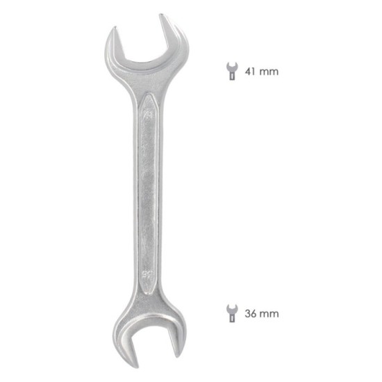 Llave Fija Plus Acero Cromo Vanadio 36x41 DIN 3110, Llaves Fijas Dobles al por Mayor | Almacén de Ferretería