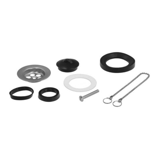 Sifon Curvo Extensible Con Valvula y Tapon 1 1/2" Ø 40 Mm al por Mayor | Almacén de Ferretería