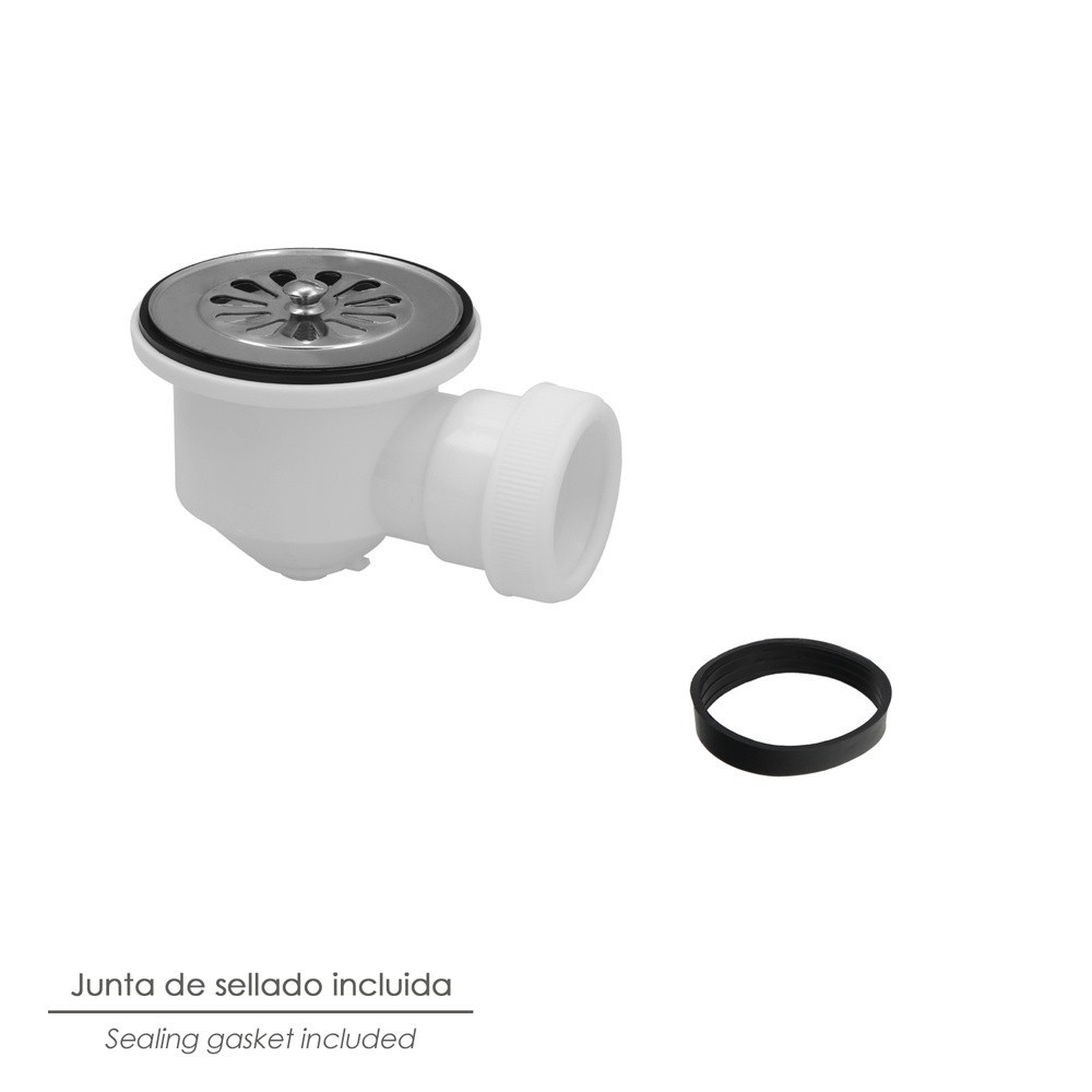 Valvula Plato Ducha 1 1/2" Salida Ø 40Mm Sifónica al por Mayor | Almacén de Ferretería