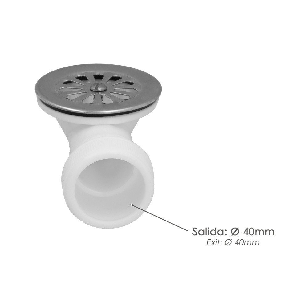 Valvula Plato Ducha Extraplana 1 1/2" Ø 40 Mm al por Mayor | Almacén de Ferretería