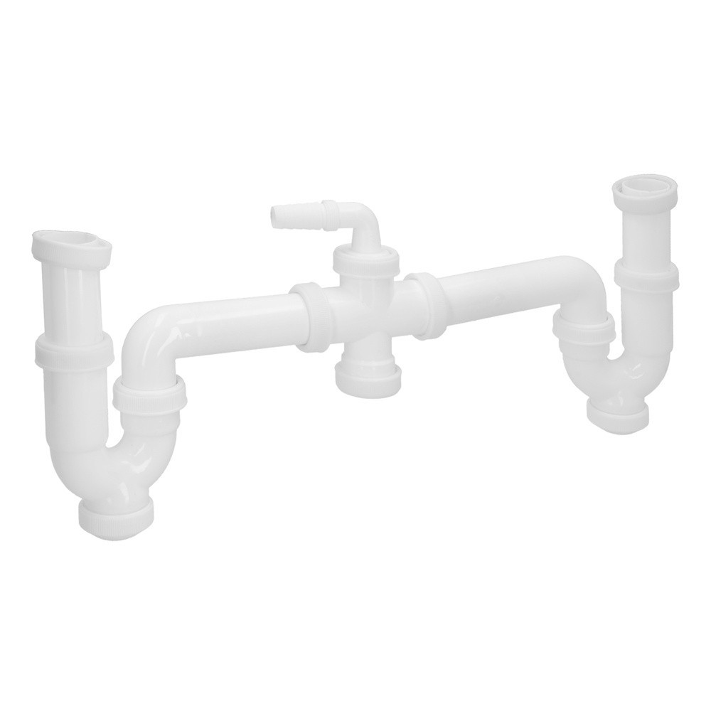 Sifon Doble Con Racor 1 1/2" Salida Ø 40 Mm Extensible al por Mayor | Almacén de Ferretería