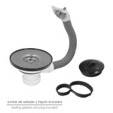 Valvula Fregadero  Ø 115 Mm, 1 1/2"  Altura 40 mm, Con Rebosadero al por Mayor | Almacén de Ferretería