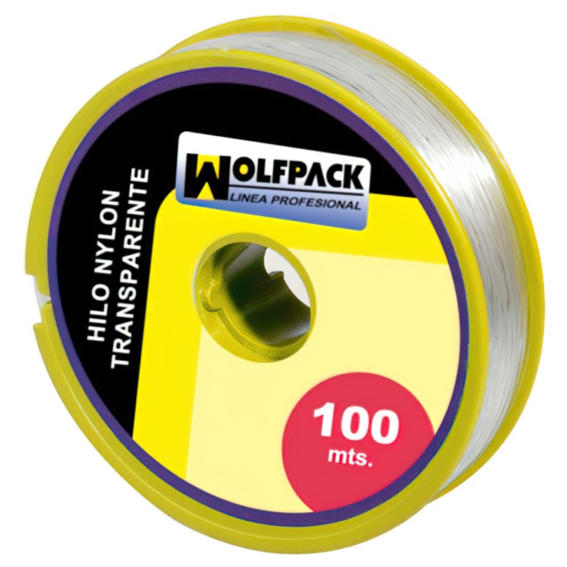 Hilo Nylon Transparente 1,0 mm, Rollo 100 m,