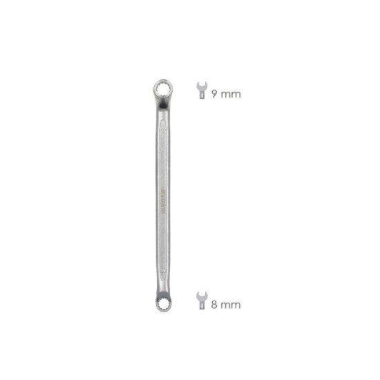 Llave Estrella Acodada Plus Acero Cromo Vanadio 8x9 DIN 838, Llave Doble Boca Acodada, Llave Fija Estrella Acodada al por Mayor 