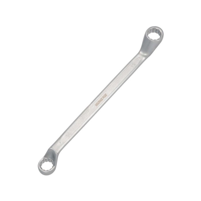 Llave Estrella Acodada Plus Acero Cromo Vanadio 14x15 DIN 838, Llave Doble Boca Acodada, Llave Fija Estrella Acodada al por Mayo
