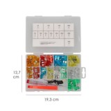 Kit de Fusibles de Coche, 150 Pcs, Extractor de Fusibles para Coche, Caravanas, Furgoneta, Moto, Barcos (5A 10A 15A 20A 25A 30A)