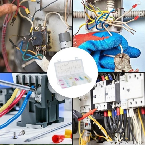 Maletin Terminales Electricos Termoretractiles 36 Piezas al por Mayor | Almacén de Ferretería