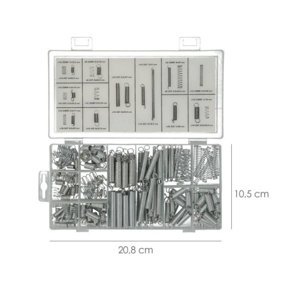 Kit Maletin 200 Muelles Compresión / Extensión Con Caja De Almacenamiento, Para Todo Tipo De Herramientas y Equipos al por Mayor