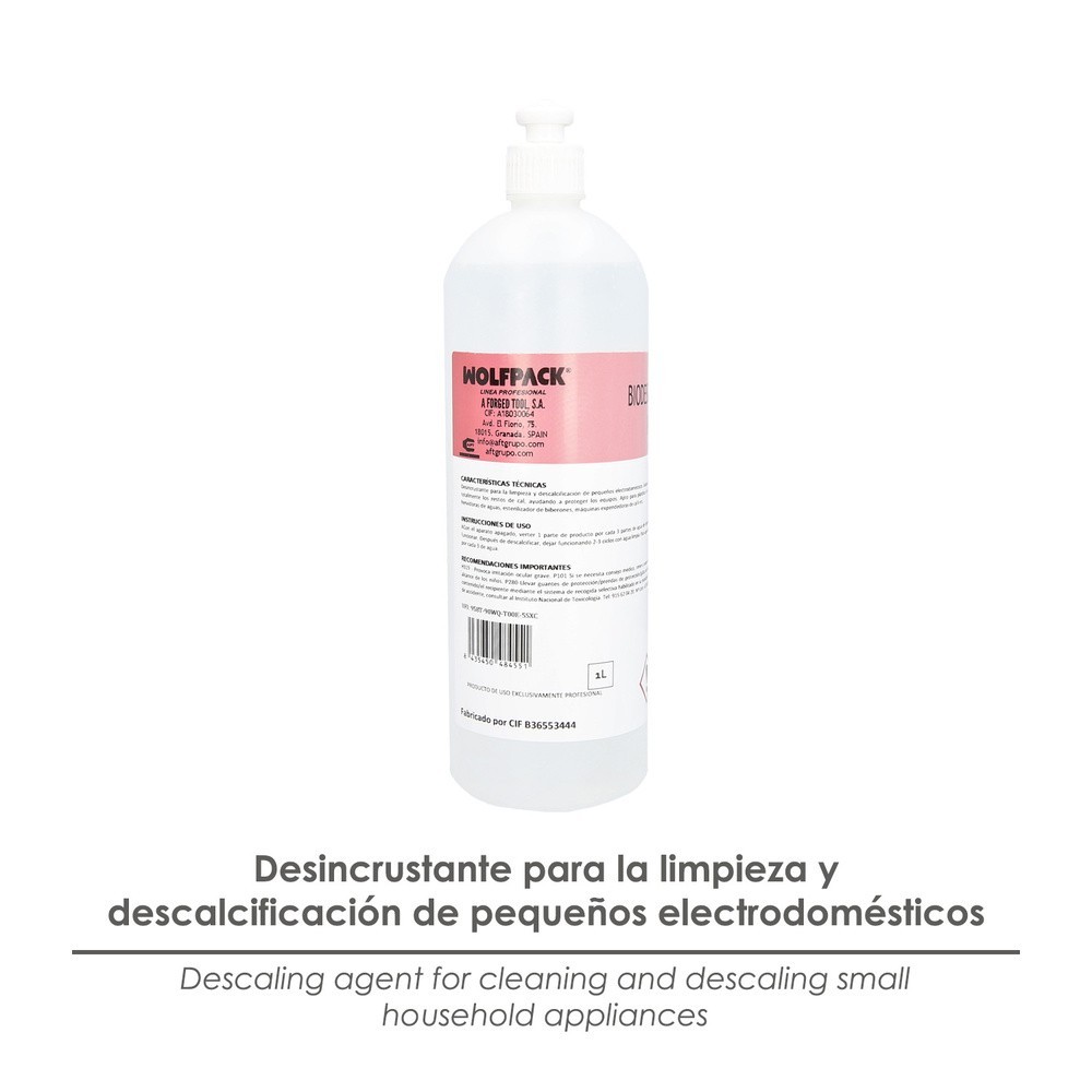 Biodescalcificador Rapido 1 Litro al por Mayor | Almacén de Ferretería