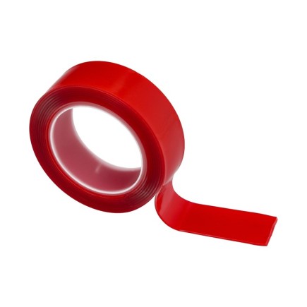 Cinta Doble Cara Elástica transparente 1,5 m, x 19 mm,