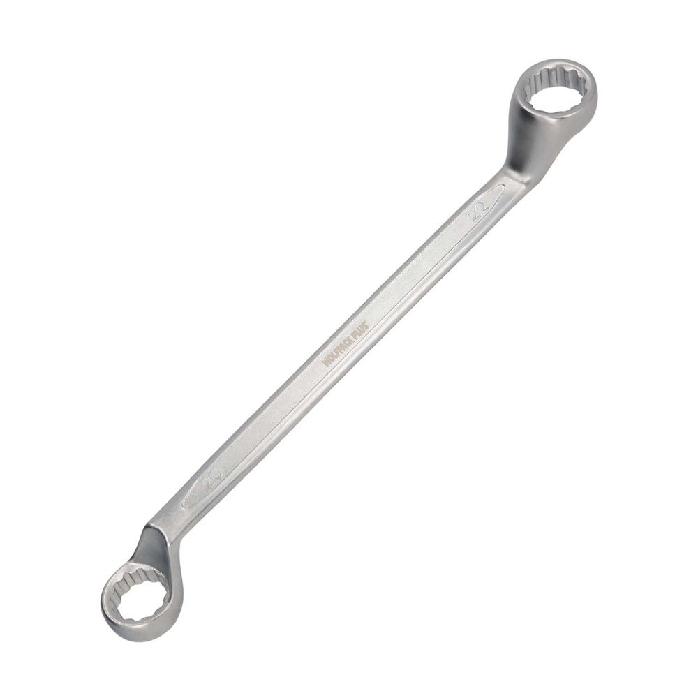 Llave Estrella Acodada Plus Acero Cromo Vanadio 20x22 DIN 838, Llave Doble Boca Acodada, Llave Fija Estrella Acodada al por Mayo